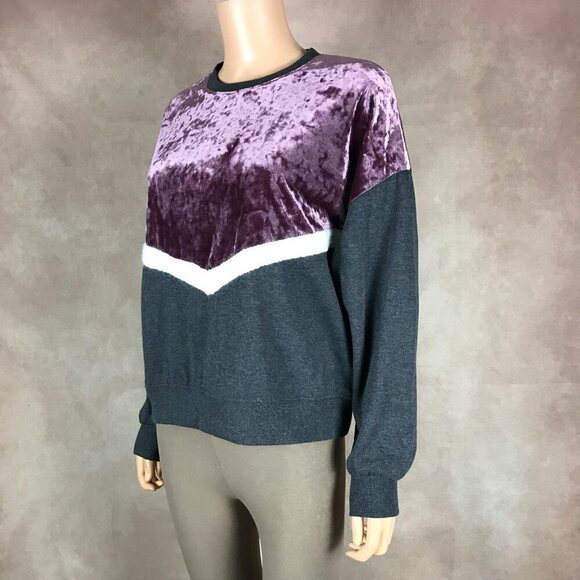 FRESHMAN 1996 Velvet Front Fleece Gray Sweatshirt NWT MEDIUM - Picture 6 of 9